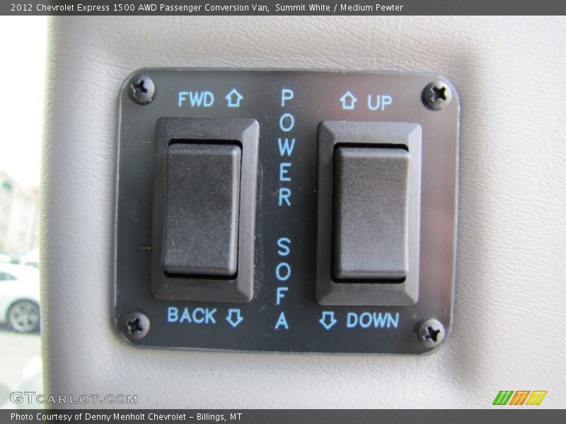 Summit White / Medium Pewter 2012 Chevrolet Express 1500 AWD Passenger Conversion Van