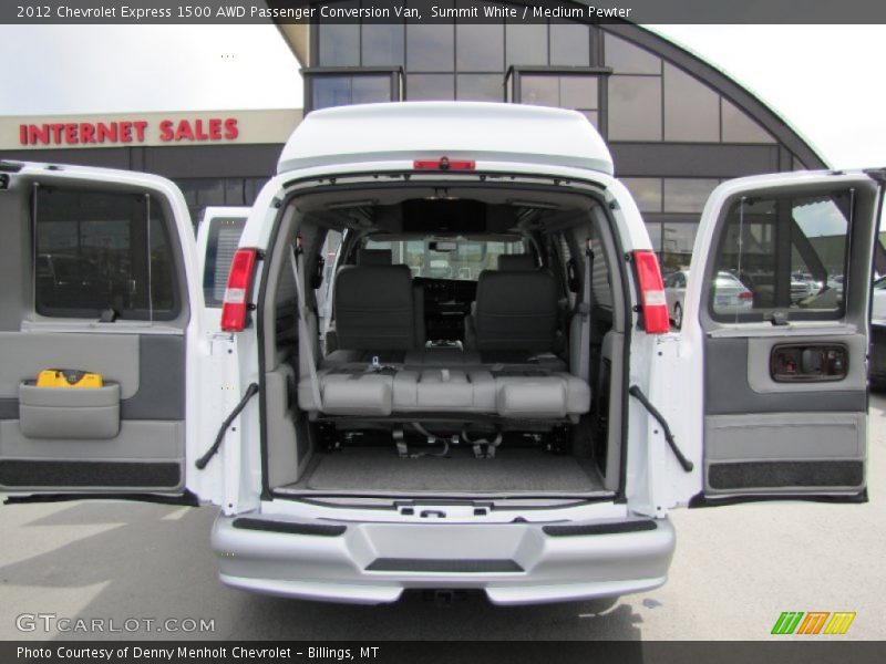Summit White / Medium Pewter 2012 Chevrolet Express 1500 AWD Passenger Conversion Van