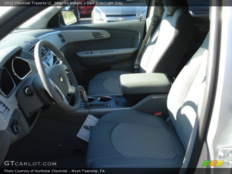 Silver Ice Metallic / Dark Gray/Light Gray 2012 Chevrolet Traverse LS