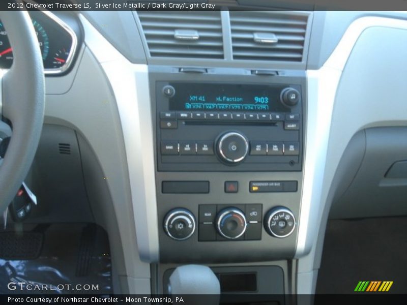 Silver Ice Metallic / Dark Gray/Light Gray 2012 Chevrolet Traverse LS