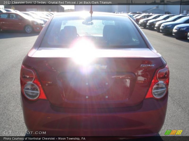 Crystal Red Tintcoat / Jet Black/Dark Titanium 2012 Chevrolet Sonic LS Sedan