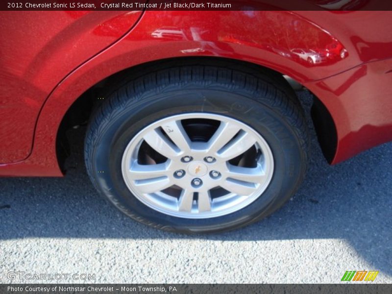 Crystal Red Tintcoat / Jet Black/Dark Titanium 2012 Chevrolet Sonic LS Sedan
