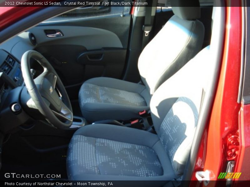 Crystal Red Tintcoat / Jet Black/Dark Titanium 2012 Chevrolet Sonic LS Sedan