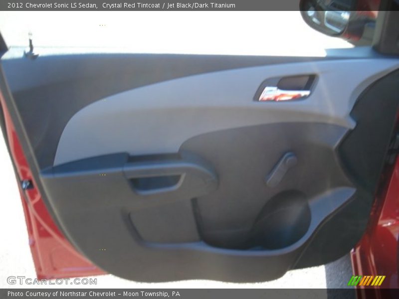 Crystal Red Tintcoat / Jet Black/Dark Titanium 2012 Chevrolet Sonic LS Sedan