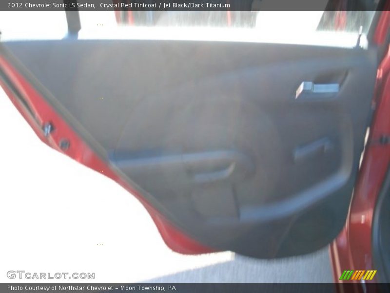 Crystal Red Tintcoat / Jet Black/Dark Titanium 2012 Chevrolet Sonic LS Sedan