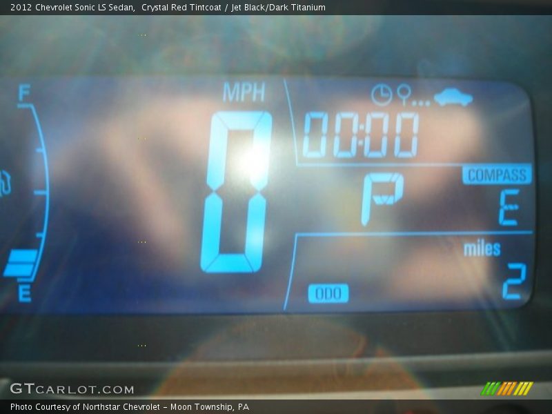 Crystal Red Tintcoat / Jet Black/Dark Titanium 2012 Chevrolet Sonic LS Sedan