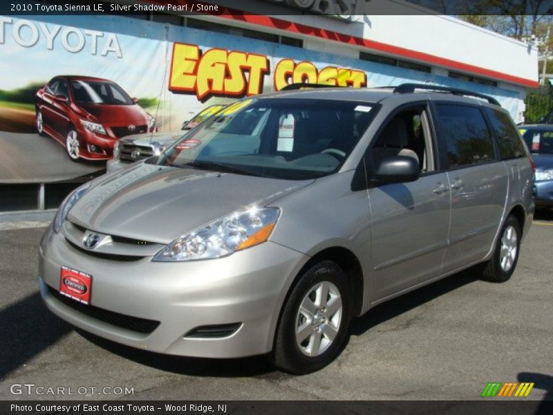 Silver Shadow Pearl / Stone 2010 Toyota Sienna LE