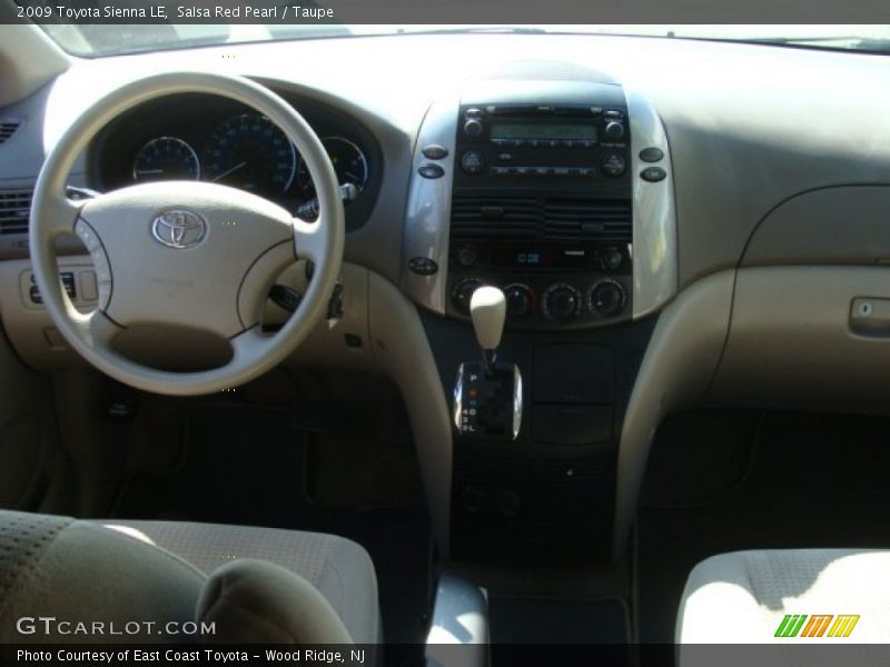 Salsa Red Pearl / Taupe 2009 Toyota Sienna LE