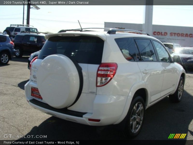 Super White / Dark Charcoal 2009 Toyota RAV4 Sport 4WD