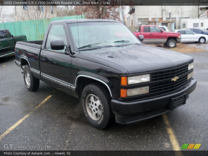 Onyx Black / Gray 1992 Chevrolet C/K C1500 Silverado Regular Cab