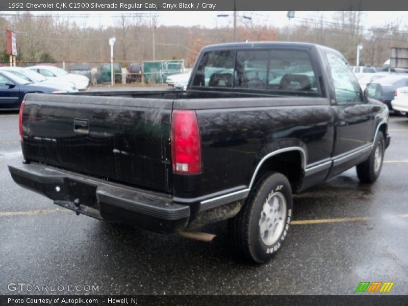 Onyx Black / Gray 1992 Chevrolet C/K C1500 Silverado Regular Cab