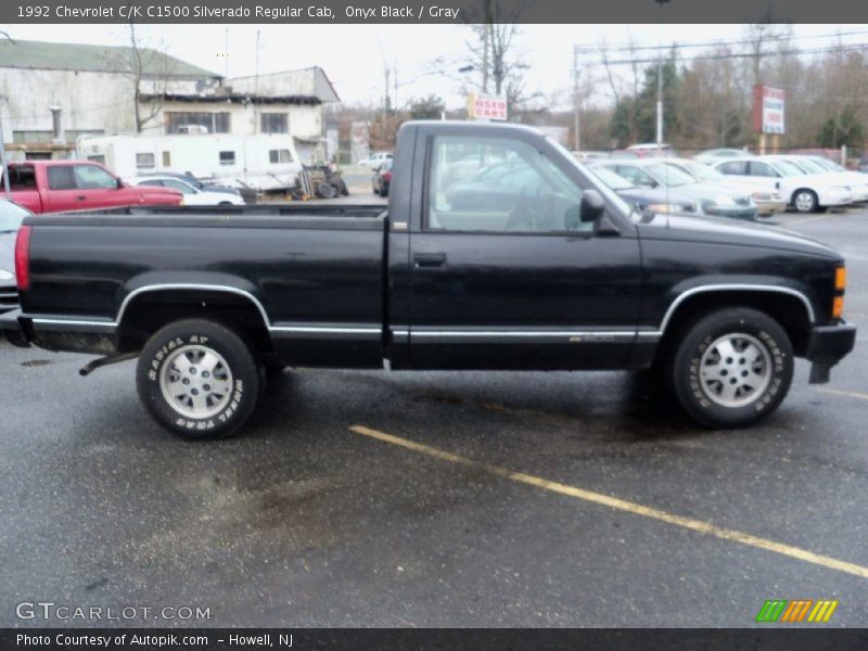 Onyx Black / Gray 1992 Chevrolet C/K C1500 Silverado Regular Cab