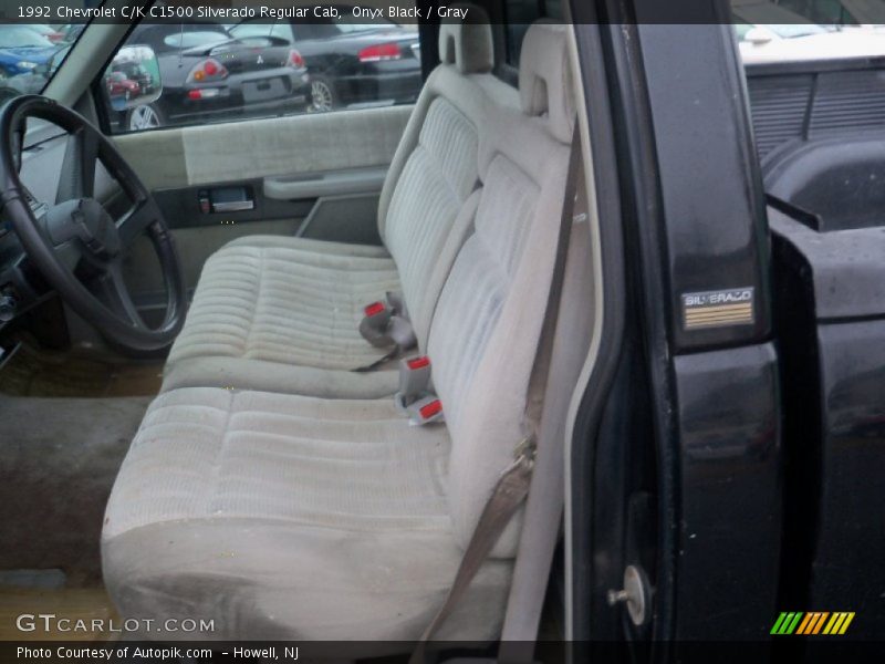 Onyx Black / Gray 1992 Chevrolet C/K C1500 Silverado Regular Cab