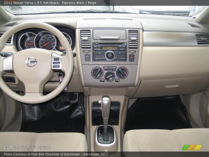 Espresso Black / Beige 2011 Nissan Versa 1.8 S Hatchback