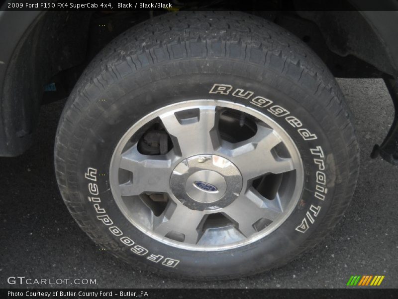 Black / Black/Black 2009 Ford F150 FX4 SuperCab 4x4