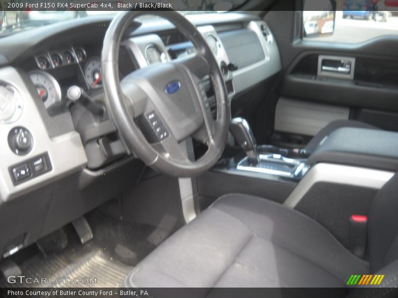 Black / Black/Black 2009 Ford F150 FX4 SuperCab 4x4