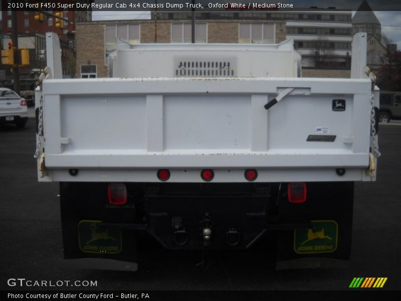 Oxford White / Medium Stone 2010 Ford F450 Super Duty Regular Cab 4x4 Chassis Dump Truck