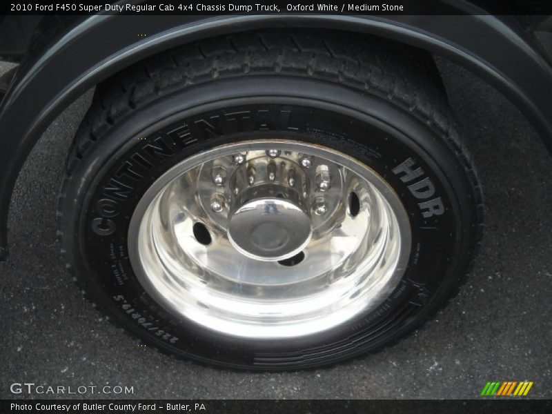 Oxford White / Medium Stone 2010 Ford F450 Super Duty Regular Cab 4x4 Chassis Dump Truck