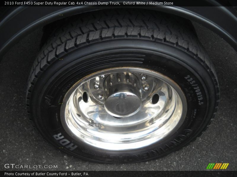 Oxford White / Medium Stone 2010 Ford F450 Super Duty Regular Cab 4x4 Chassis Dump Truck