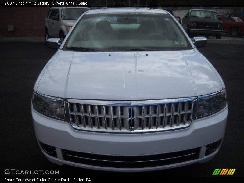 Oxford White / Sand 2007 Lincoln MKZ Sedan