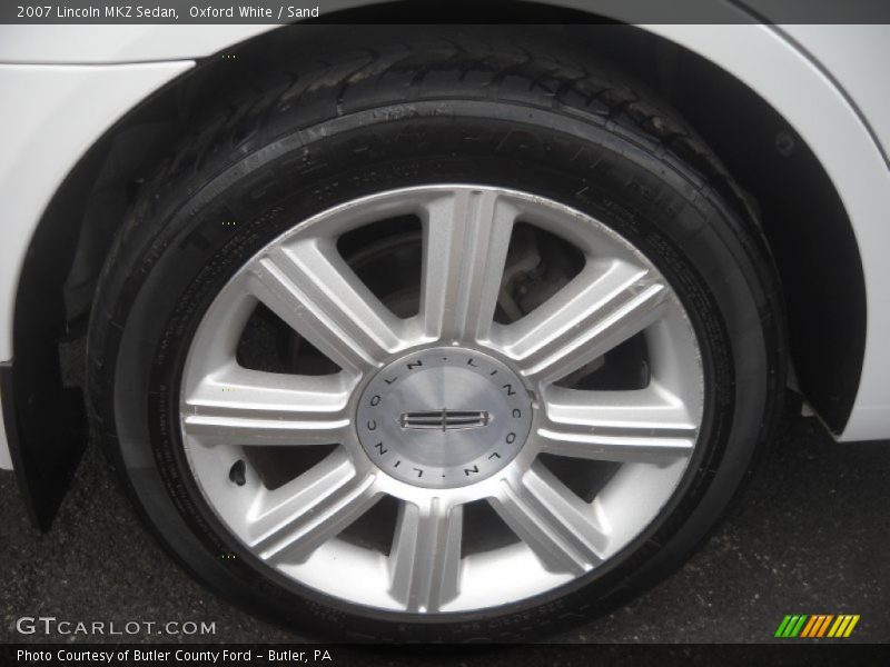 Oxford White / Sand 2007 Lincoln MKZ Sedan