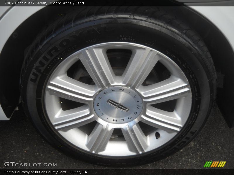 Oxford White / Sand 2007 Lincoln MKZ Sedan