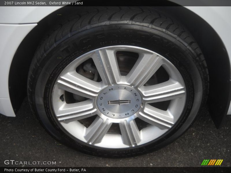 Oxford White / Sand 2007 Lincoln MKZ Sedan