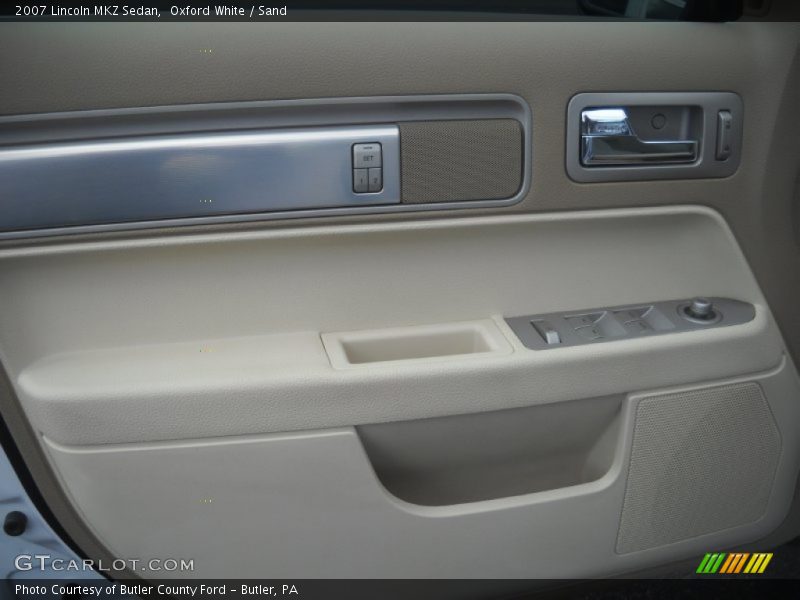 Oxford White / Sand 2007 Lincoln MKZ Sedan