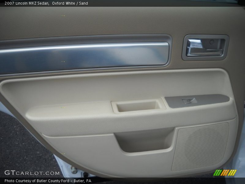 Oxford White / Sand 2007 Lincoln MKZ Sedan
