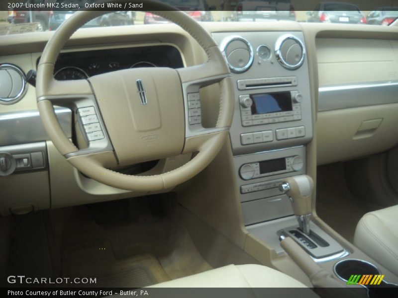 Oxford White / Sand 2007 Lincoln MKZ Sedan