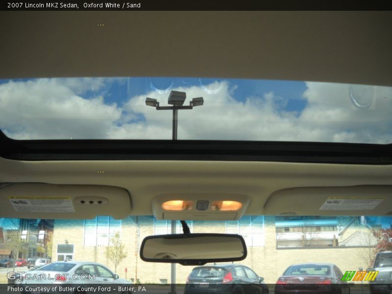 Oxford White / Sand 2007 Lincoln MKZ Sedan