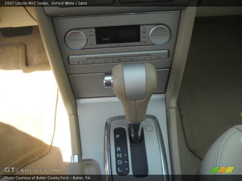 Oxford White / Sand 2007 Lincoln MKZ Sedan