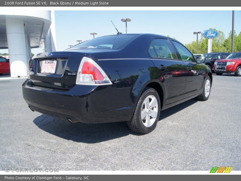 Black Ebony / Medium Light Stone 2008 Ford Fusion SE V6