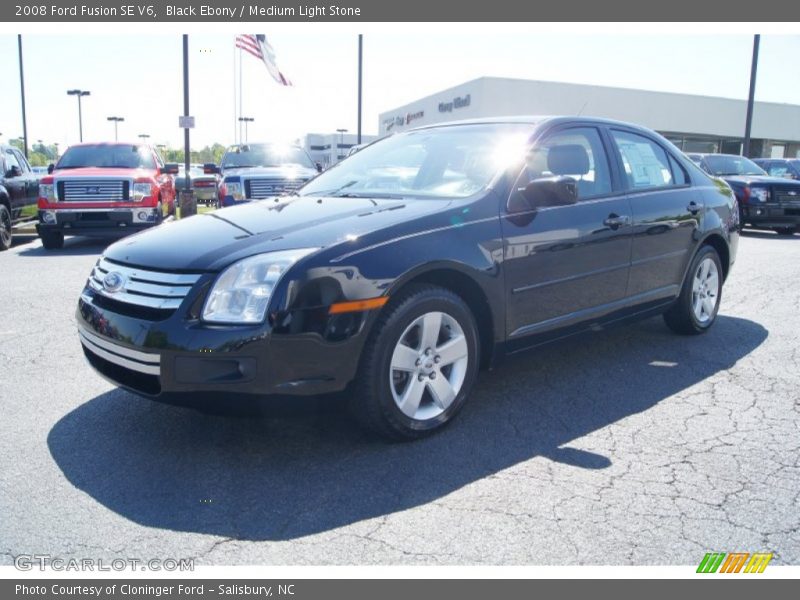 Black Ebony / Medium Light Stone 2008 Ford Fusion SE V6