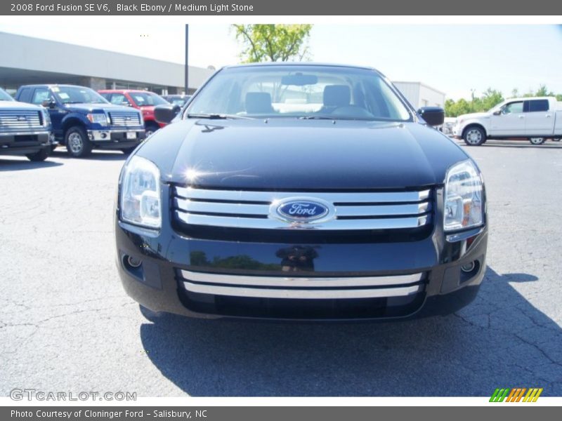Black Ebony / Medium Light Stone 2008 Ford Fusion SE V6