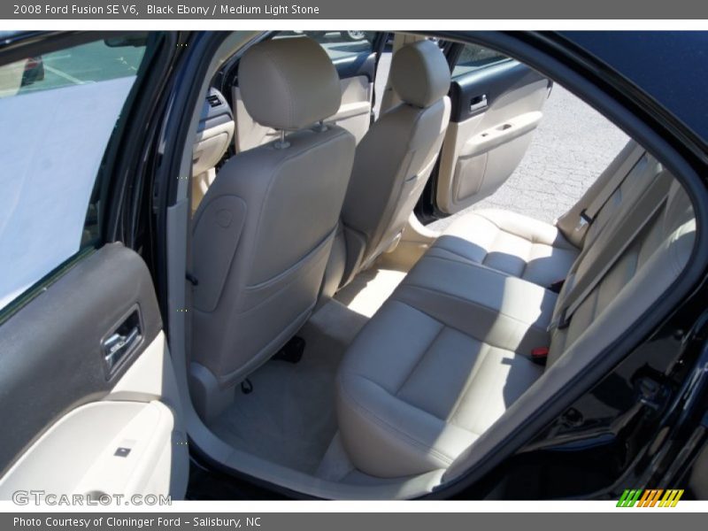 Black Ebony / Medium Light Stone 2008 Ford Fusion SE V6