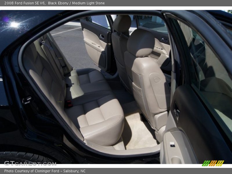 Black Ebony / Medium Light Stone 2008 Ford Fusion SE V6