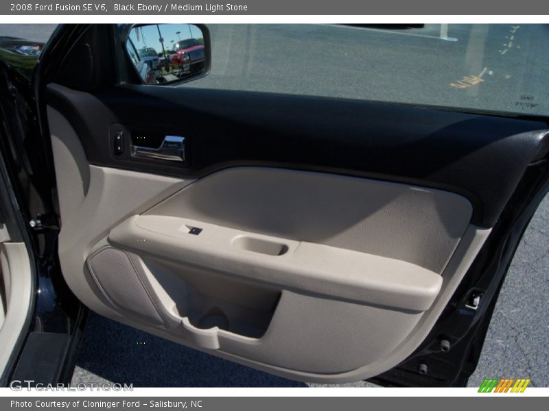Black Ebony / Medium Light Stone 2008 Ford Fusion SE V6