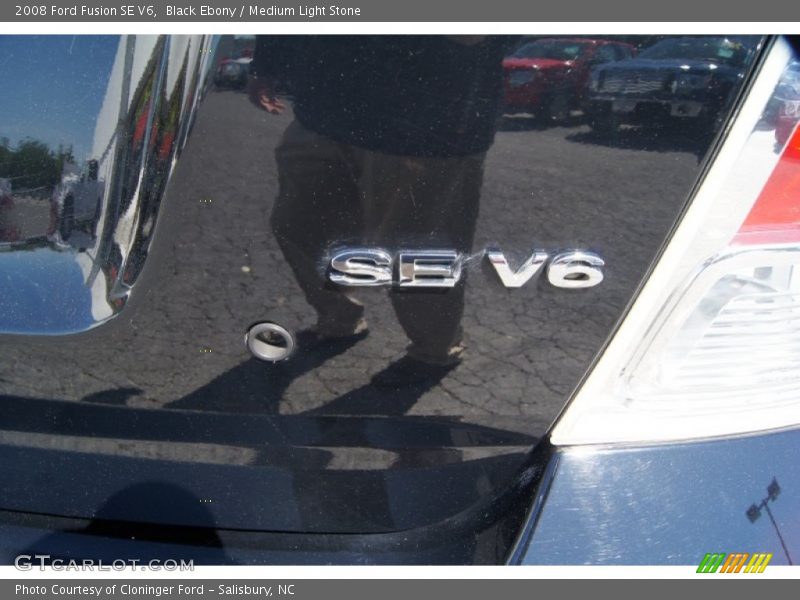 Black Ebony / Medium Light Stone 2008 Ford Fusion SE V6
