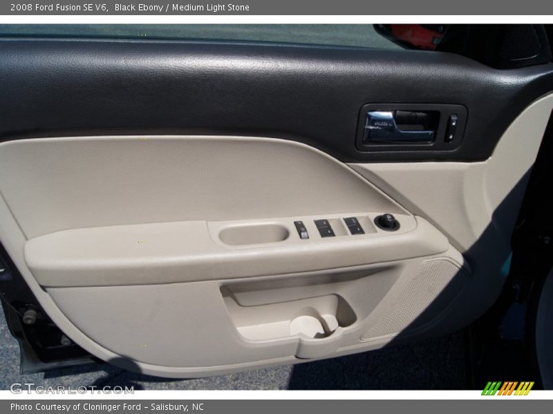 Black Ebony / Medium Light Stone 2008 Ford Fusion SE V6