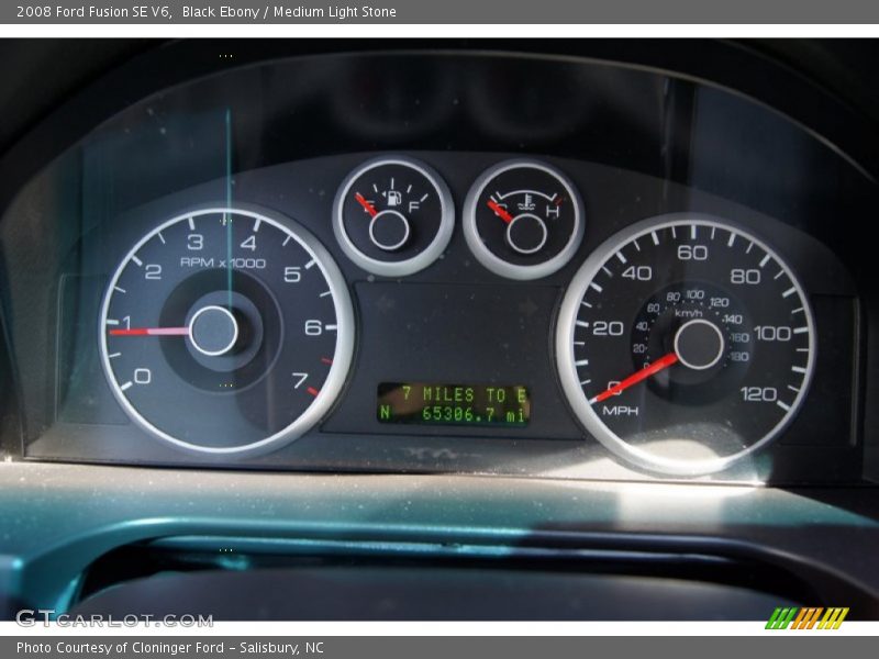 Black Ebony / Medium Light Stone 2008 Ford Fusion SE V6