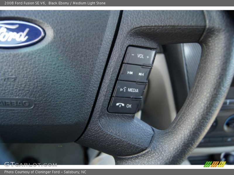 Black Ebony / Medium Light Stone 2008 Ford Fusion SE V6