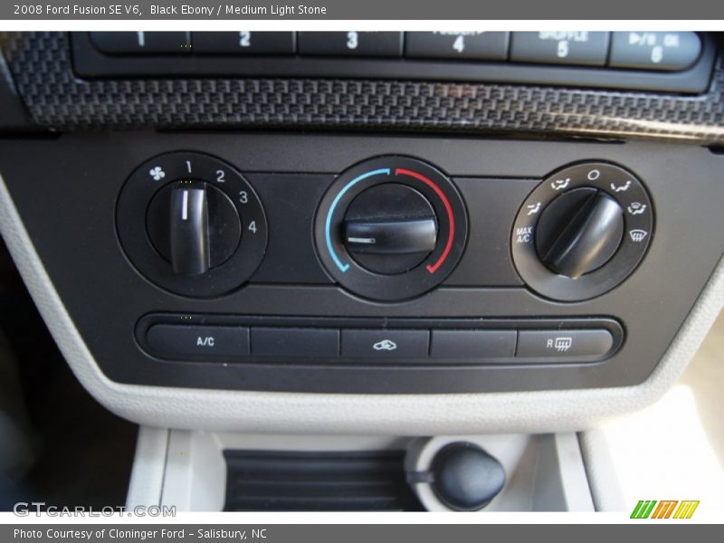 Black Ebony / Medium Light Stone 2008 Ford Fusion SE V6