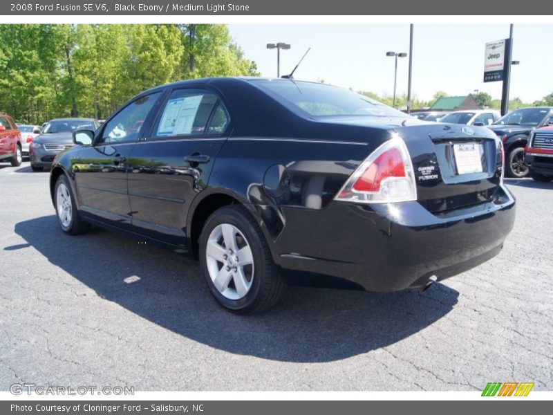 Black Ebony / Medium Light Stone 2008 Ford Fusion SE V6