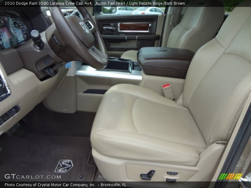 Austin Tan Pearl / Light Pebble Beige/Bark Brown 2010 Dodge Ram 3500 Laramie Crew Cab 4x4
