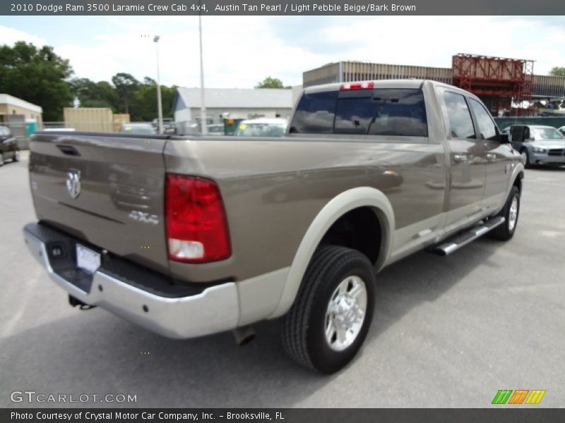 Austin Tan Pearl / Light Pebble Beige/Bark Brown 2010 Dodge Ram 3500 Laramie Crew Cab 4x4