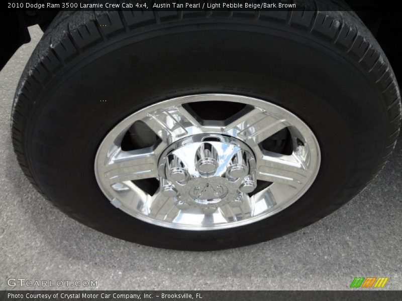 Austin Tan Pearl / Light Pebble Beige/Bark Brown 2010 Dodge Ram 3500 Laramie Crew Cab 4x4