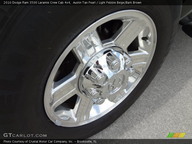 Austin Tan Pearl / Light Pebble Beige/Bark Brown 2010 Dodge Ram 3500 Laramie Crew Cab 4x4