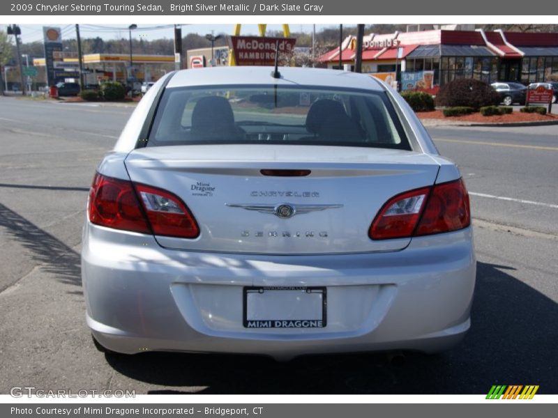 Bright Silver Metallic / Dark Slate Gray 2009 Chrysler Sebring Touring Sedan