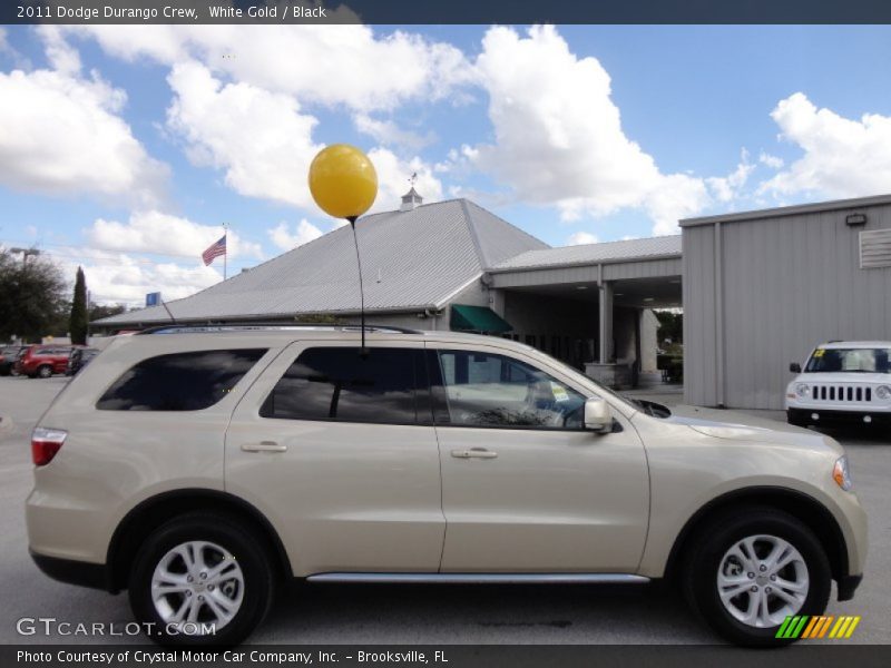 White Gold / Black 2011 Dodge Durango Crew